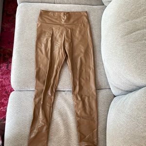 Faux leather leggings